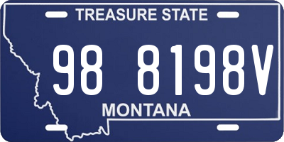 MT license plate 988198V