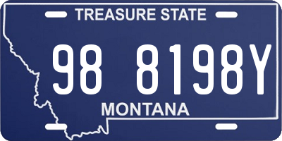 MT license plate 988198Y