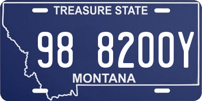 MT license plate 988200Y