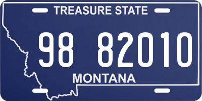 MT license plate 988201O