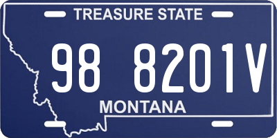 MT license plate 988201V