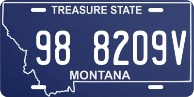 MT license plate 988209V