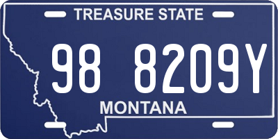 MT license plate 988209Y