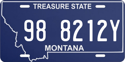 MT license plate 988212Y