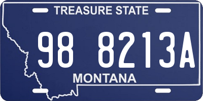 MT license plate 988213A