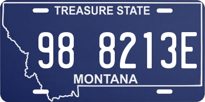 MT license plate 988213E