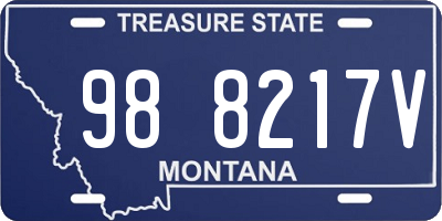 MT license plate 988217V