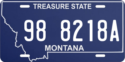 MT license plate 988218A