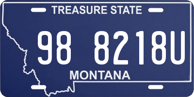 MT license plate 988218U