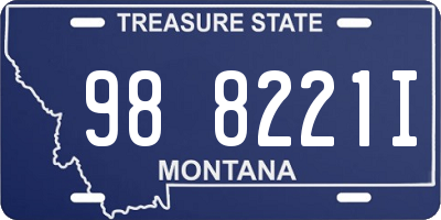 MT license plate 988221I