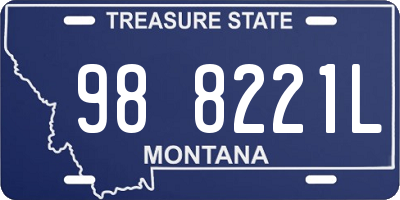 MT license plate 988221L