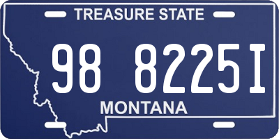 MT license plate 988225I