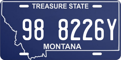 MT license plate 988226Y