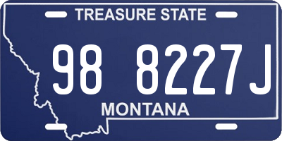 MT license plate 988227J