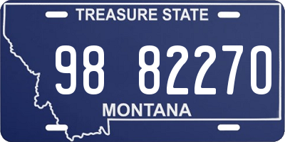 MT license plate 988227O