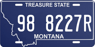 MT license plate 988227R