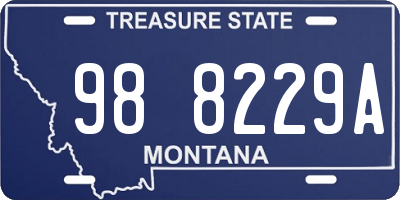 MT license plate 988229A