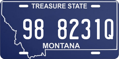 MT license plate 988231Q