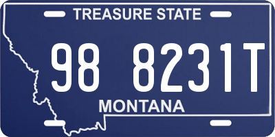 MT license plate 988231T