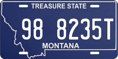 MT license plate 988235T