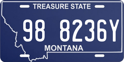 MT license plate 988236Y