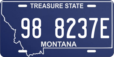 MT license plate 988237E