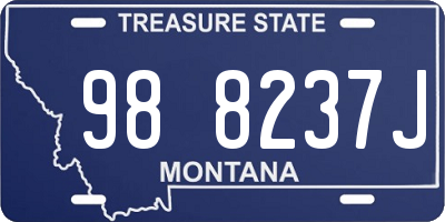 MT license plate 988237J