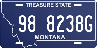 MT license plate 988238G