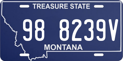 MT license plate 988239V