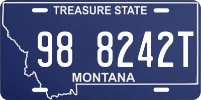 MT license plate 988242T