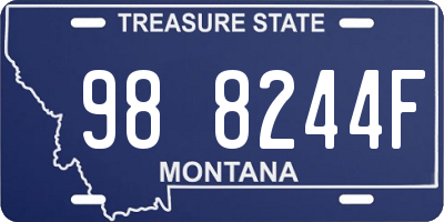 MT license plate 988244F