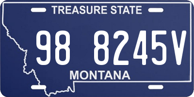 MT license plate 988245V