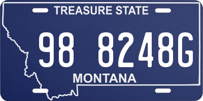 MT license plate 988248G