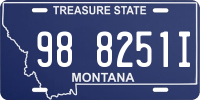 MT license plate 988251I