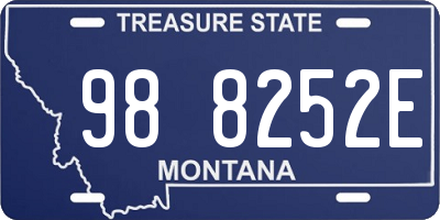 MT license plate 988252E