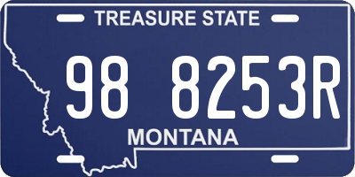 MT license plate 988253R