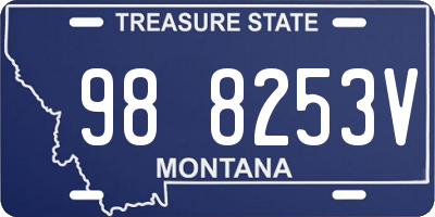 MT license plate 988253V