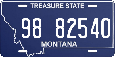 MT license plate 988254O