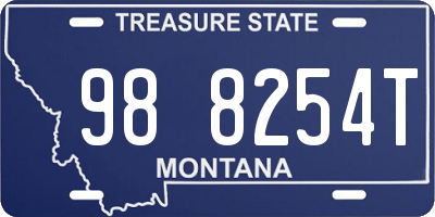 MT license plate 988254T