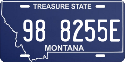 MT license plate 988255E