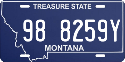 MT license plate 988259Y