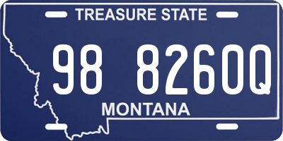 MT license plate 988260Q