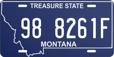 MT license plate 988261F