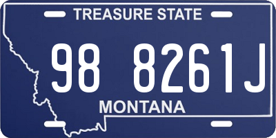 MT license plate 988261J