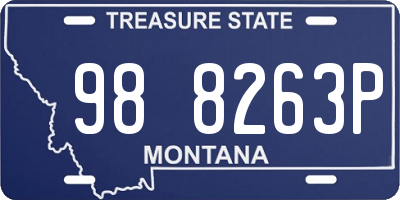 MT license plate 988263P