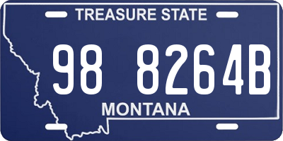 MT license plate 988264B