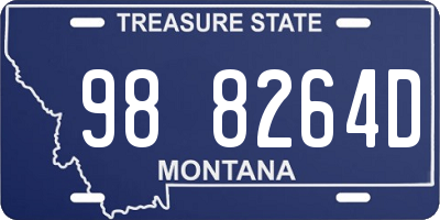 MT license plate 988264D