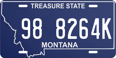 MT license plate 988264K