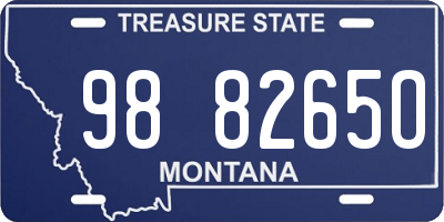 MT license plate 988265O