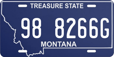 MT license plate 988266G